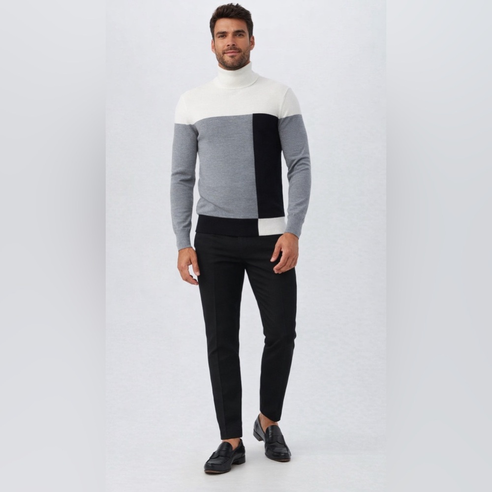 Callisto Color Block Turle Neck Sweater
MR TURK NWT